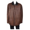 Кафяво яке от естествена кожа Trapper