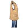 Светло кафяв велурен елек