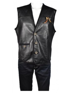 Мъжки кожен елек от естествена кожа